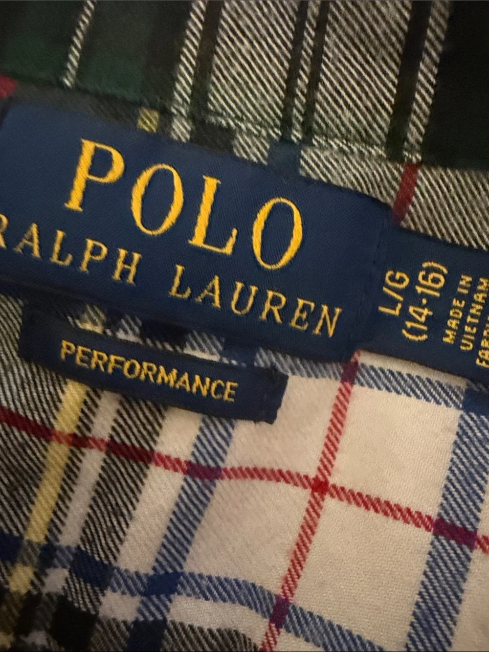 Ralph Lauren Polo Boys Tartan Plaid Shirt